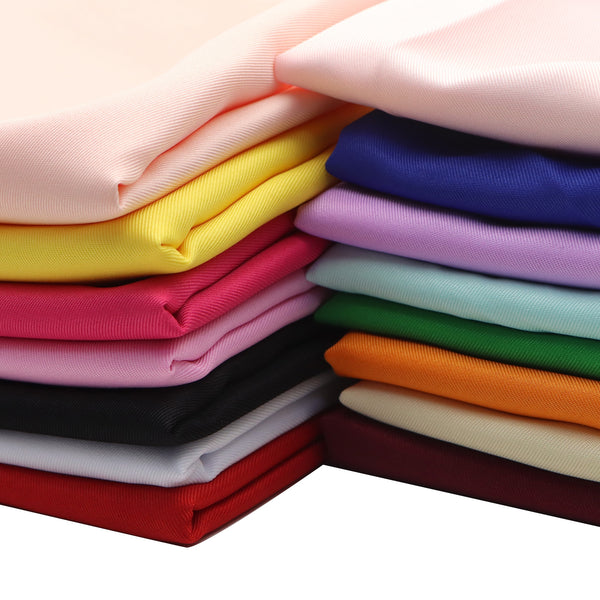 1pc 57x19.68inch(145x50cm) Premium Plain Solid Color Twill Polyester Fabric Bundle - Rainbow Colors, Pre-Cut for Sewing & Quilting, Ideal for DIY Crafts, Scrapbooking & Handmade Projects