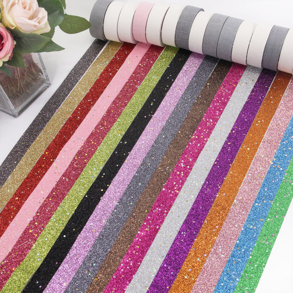 5 Yards 1inch/25mm Star Sequin Glitter Leather Fabric Ribbon For Edging Strip Clothing Accessories DIY Butterfly Knot Material Party Holiday Christmas Ribbon