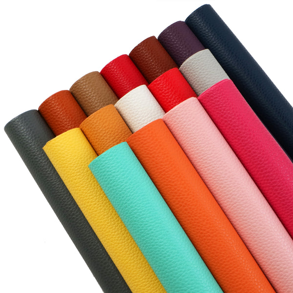 1pcs plain color Bump Texture Faux Synthetic Leather  7.7*12.9inch Fabric Sheets For DIY Bows, Waist Belt, Earrings, Handbag, Phone Case, Pencil Case ,Shoes Bags Artificial Leather Crafts Handmade Material