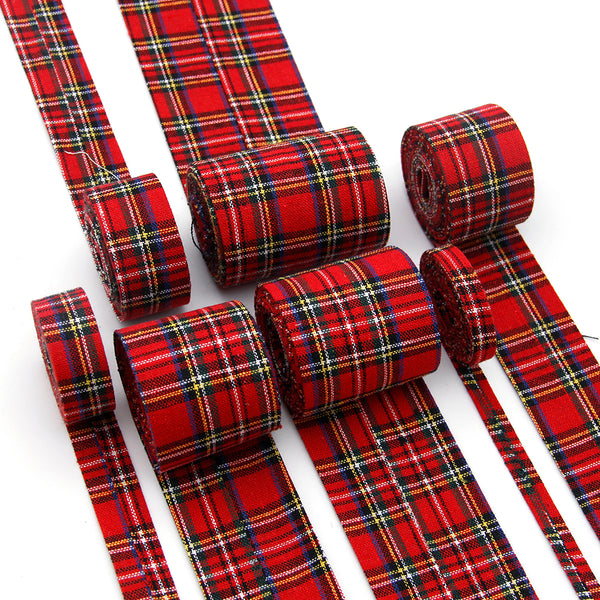 5 Yards Vintage Christmas Style Plaid Ribbon For Holiday Gift Wrapping, Diy Crafts & Festive Decor Christmas Party Decoration