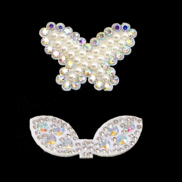 10pcs Rhinestone Butterfly shape Patches, No Back Adhesive Rhinestone Decals For Women Holiday Clothes Bags Shoes Hats DIY Accessories,Shoes, Bag, Hairpin And Cloth Accessories，diy Handmade clothing hats hair accessories decorations