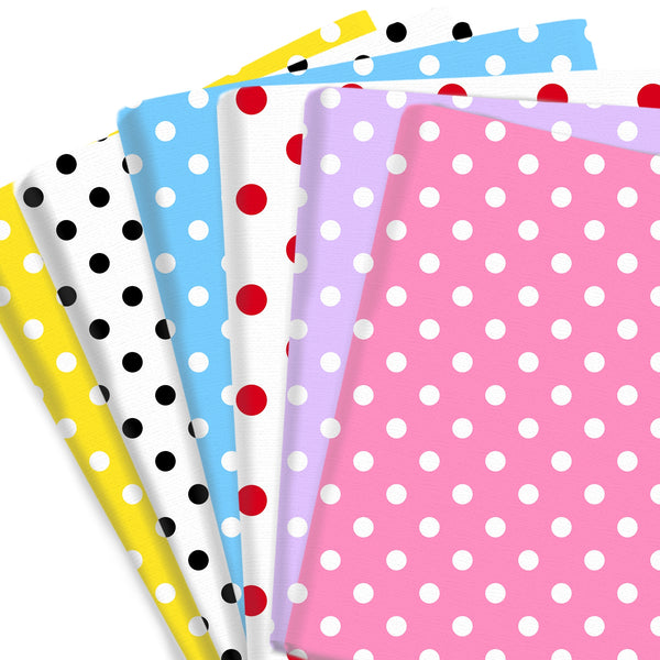 1pc Dots Series Spot Pattern Quilting Fabric-17.7x19.68inch(45x50cm) Polyester Cotton Craft Fabrics DIY Handmade Projects Doll Clothes Fabric Precut For Patchwork Craft(108gsm)