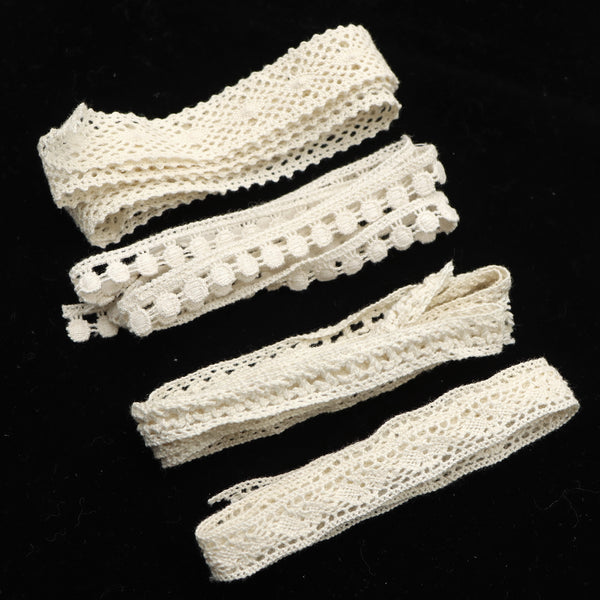 1 Roll 5 Yards, Cotton Crochet Lace Trim Wedding Ribbon Bridal Ribbon Handicrafts Sewing Trimmings, DIY Clothing Accessories Crafts Gift Packing Party Decor