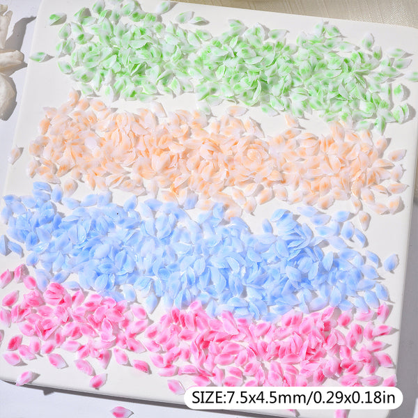 100Pcs Mix Series Glow In The Dark Series Leaves Nail 3D Resin Accessories For Crafts Flatback Skeleton Shape Stones for DIY Nail Decoration Colors and Designs